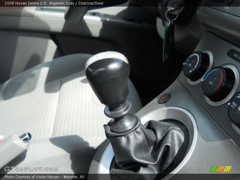 Magnetic Gray / Charcoal/Steel 2008 Nissan Sentra 2.0
