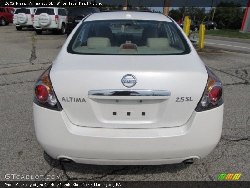Winter Frost Pearl / Blond 2009 Nissan Altima 2.5 SL