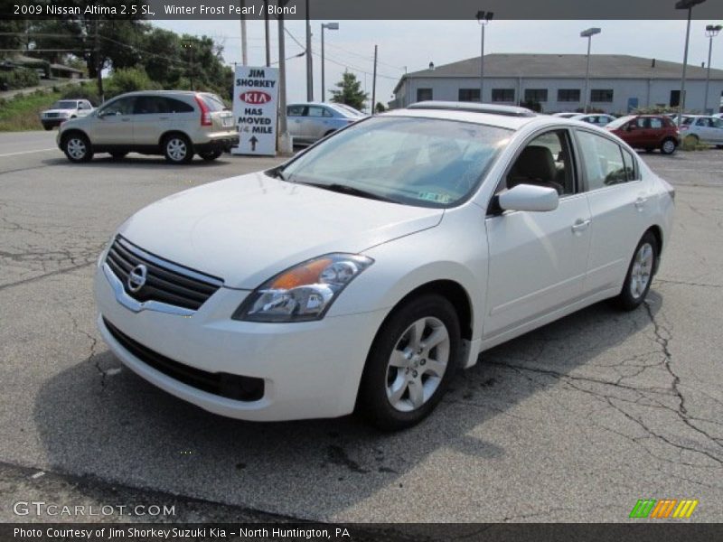 Winter Frost Pearl / Blond 2009 Nissan Altima 2.5 SL