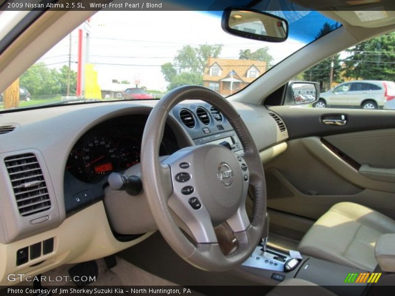 Winter Frost Pearl / Blond 2009 Nissan Altima 2.5 SL