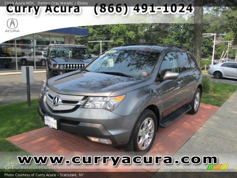 Sterling Gray Metallic / Ebony 2009 Acura MDX