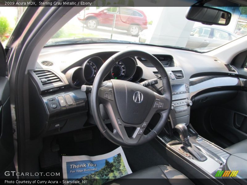 Sterling Gray Metallic / Ebony 2009 Acura MDX