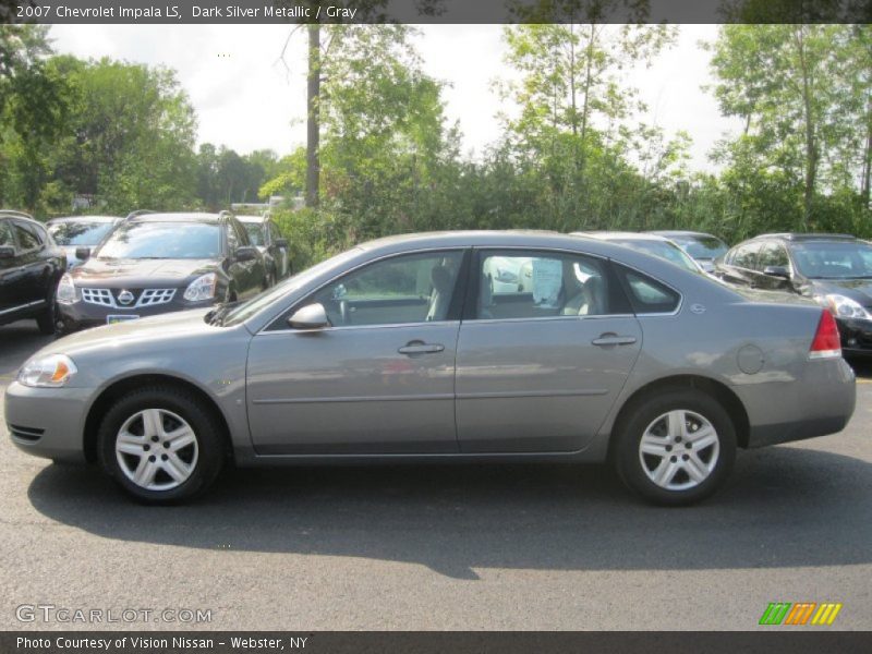 Dark Silver Metallic / Gray 2007 Chevrolet Impala LS