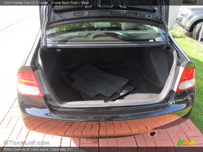 Crystal Black Pearl / Black 2010 Honda Civic LX-S Sedan