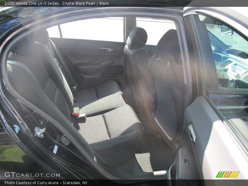Crystal Black Pearl / Black 2010 Honda Civic LX-S Sedan