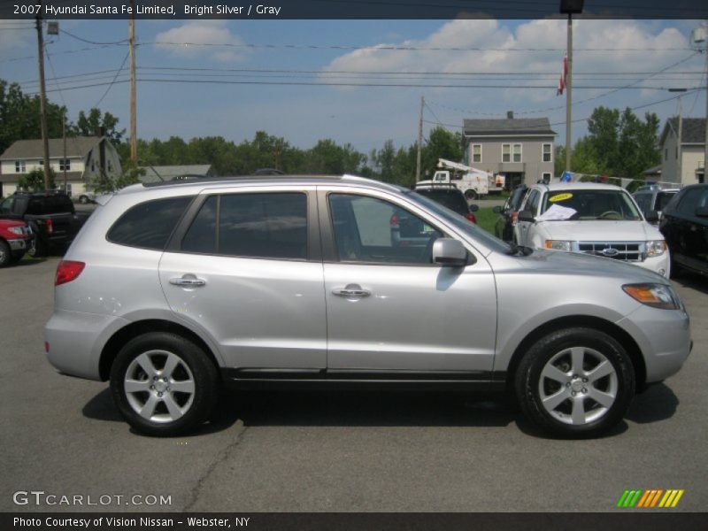 Bright Silver / Gray 2007 Hyundai Santa Fe Limited