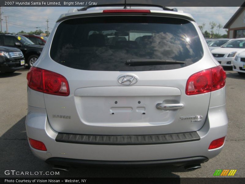 Bright Silver / Gray 2007 Hyundai Santa Fe Limited