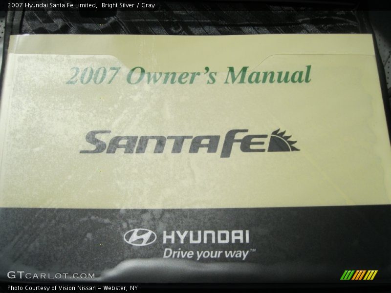 Bright Silver / Gray 2007 Hyundai Santa Fe Limited