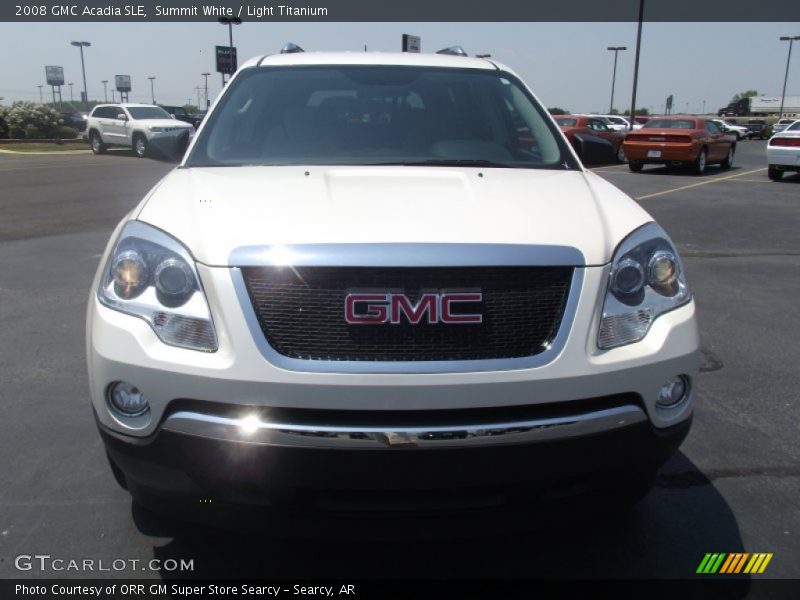 Summit White / Light Titanium 2008 GMC Acadia SLE
