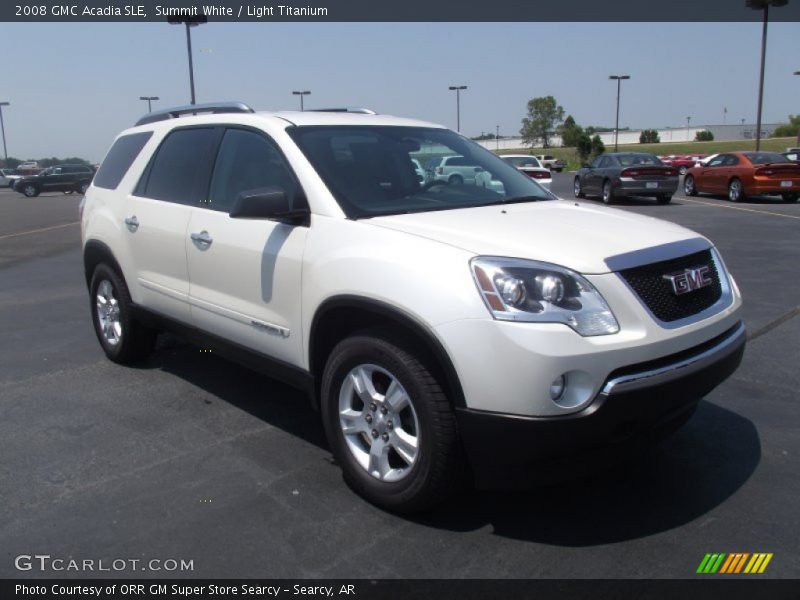 Summit White / Light Titanium 2008 GMC Acadia SLE