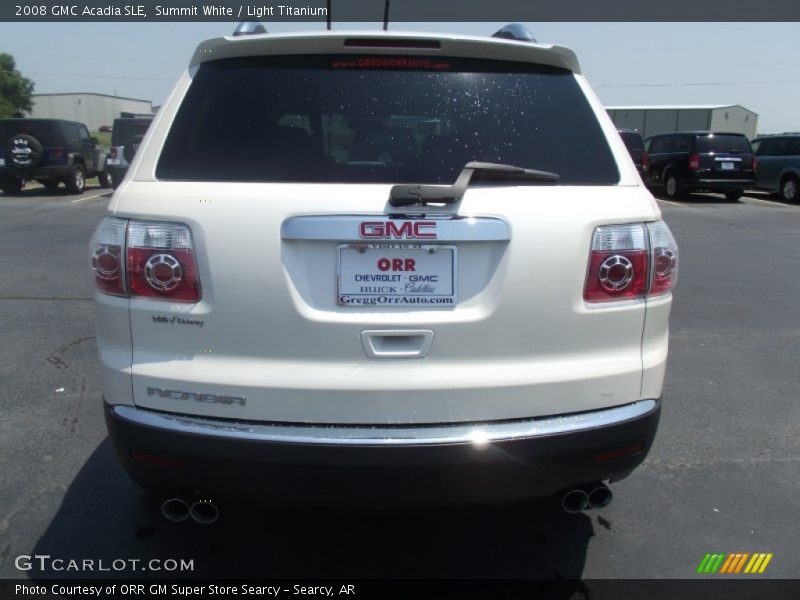 Summit White / Light Titanium 2008 GMC Acadia SLE