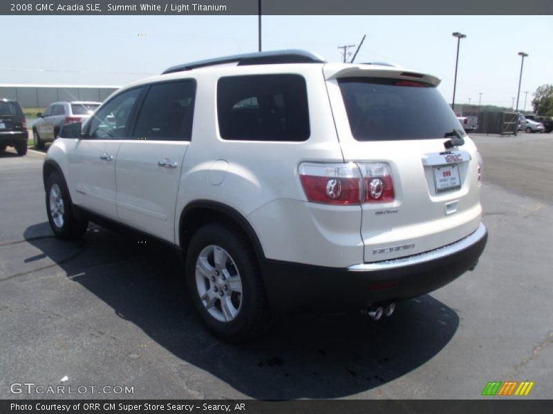 Summit White / Light Titanium 2008 GMC Acadia SLE