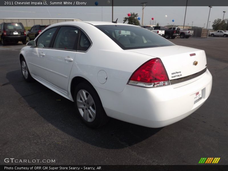 Summit White / Ebony 2011 Chevrolet Impala LS