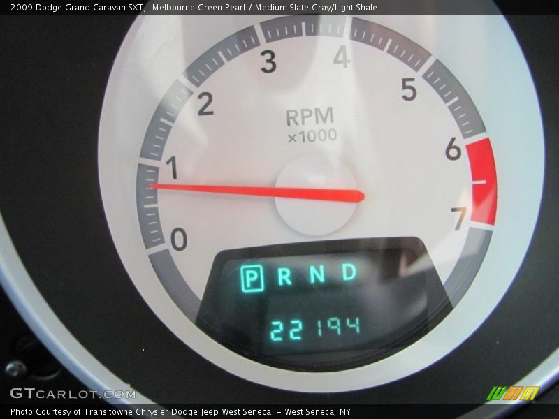 Melbourne Green Pearl / Medium Slate Gray/Light Shale 2009 Dodge Grand Caravan SXT