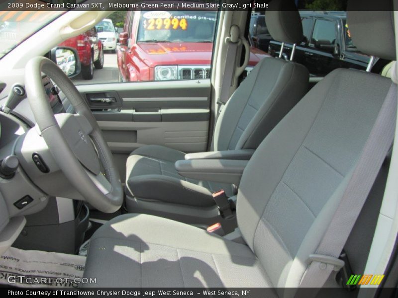 Melbourne Green Pearl / Medium Slate Gray/Light Shale 2009 Dodge Grand Caravan SXT