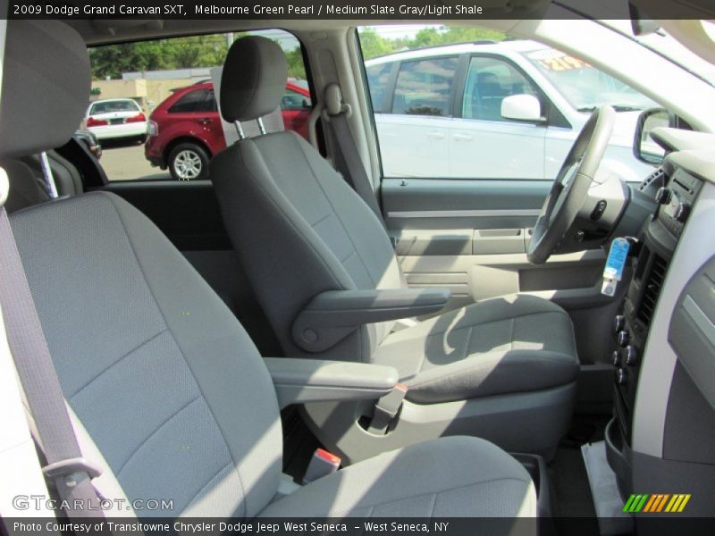 Melbourne Green Pearl / Medium Slate Gray/Light Shale 2009 Dodge Grand Caravan SXT