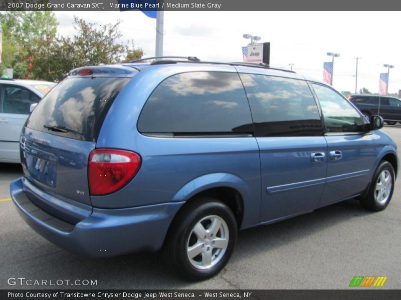 Marine Blue Pearl / Medium Slate Gray 2007 Dodge Grand Caravan SXT