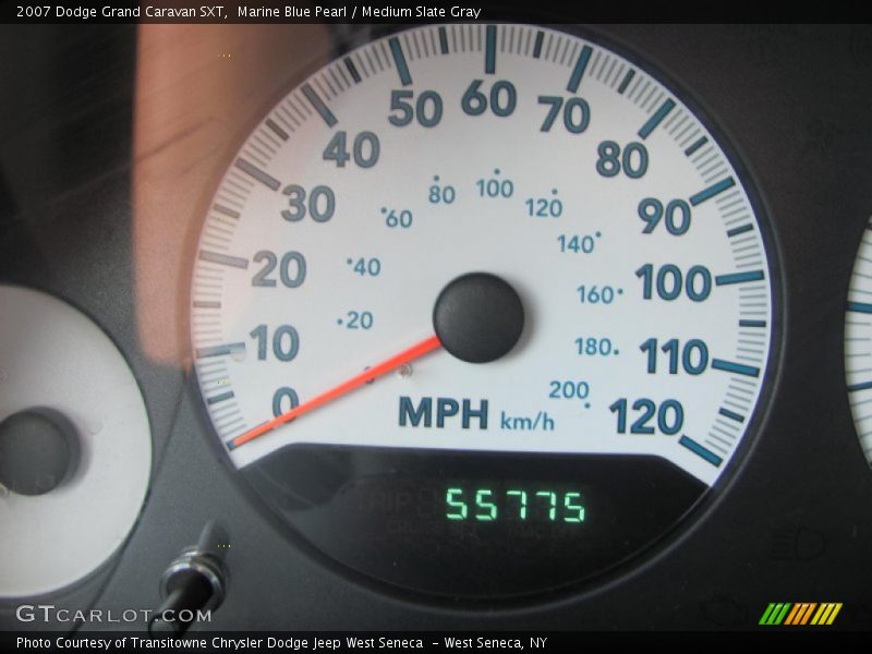 Marine Blue Pearl / Medium Slate Gray 2007 Dodge Grand Caravan SXT