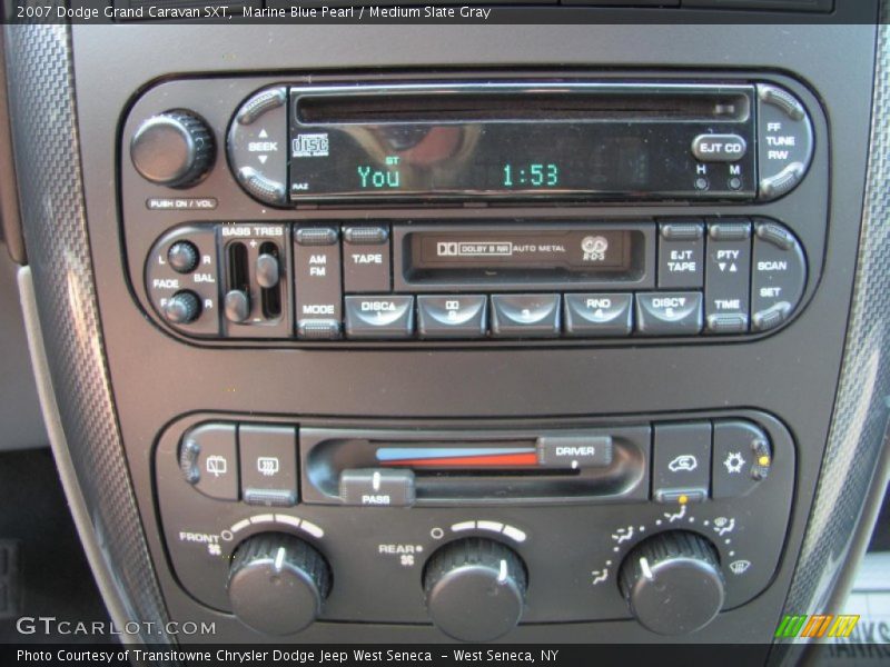 Marine Blue Pearl / Medium Slate Gray 2007 Dodge Grand Caravan SXT