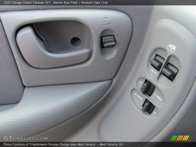 Marine Blue Pearl / Medium Slate Gray 2007 Dodge Grand Caravan SXT