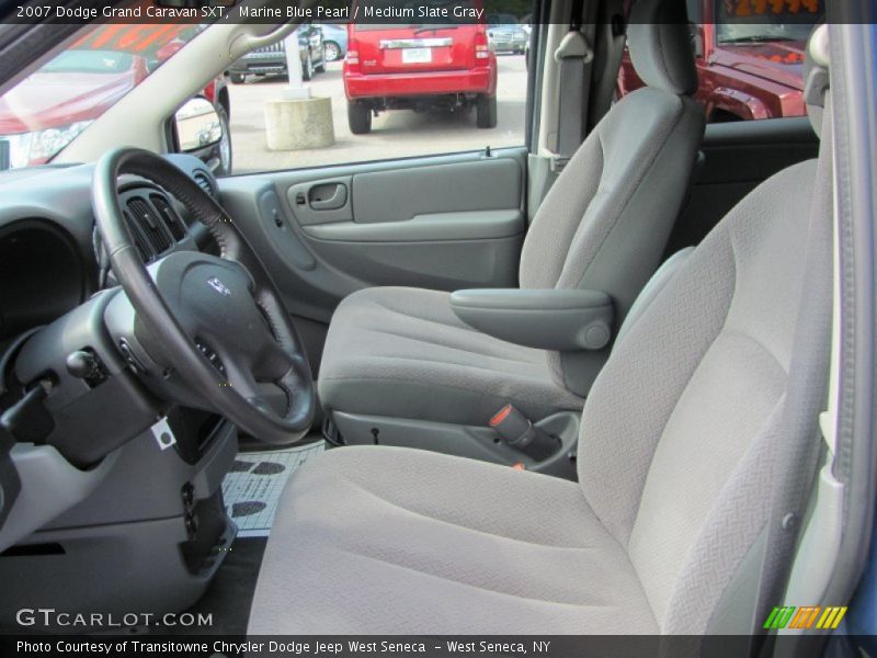 Marine Blue Pearl / Medium Slate Gray 2007 Dodge Grand Caravan SXT