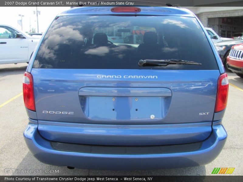 Marine Blue Pearl / Medium Slate Gray 2007 Dodge Grand Caravan SXT