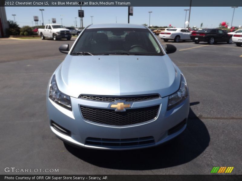 Ice Blue Metallic / Jet Black/Medium Titanium 2012 Chevrolet Cruze LS