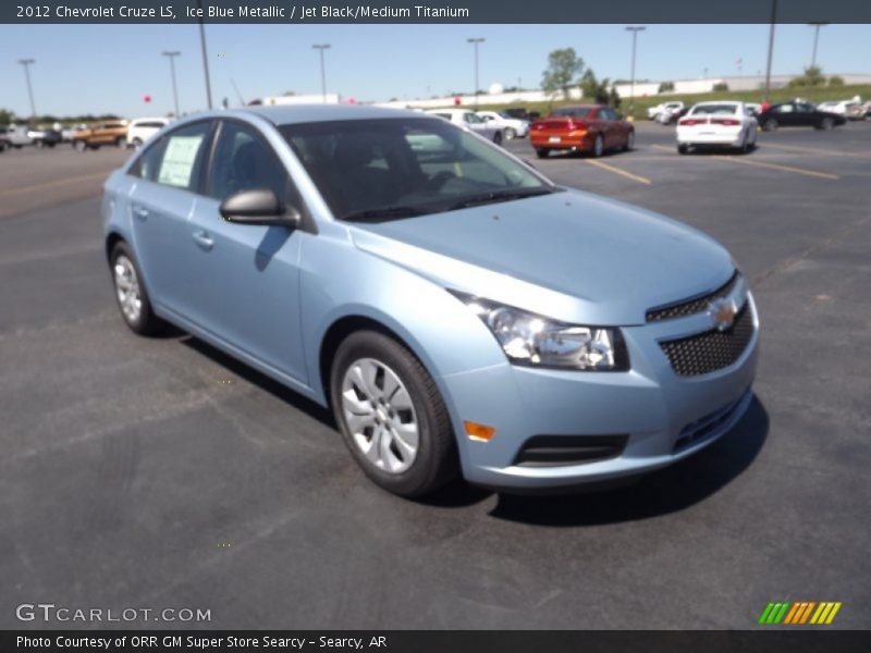 Ice Blue Metallic / Jet Black/Medium Titanium 2012 Chevrolet Cruze LS