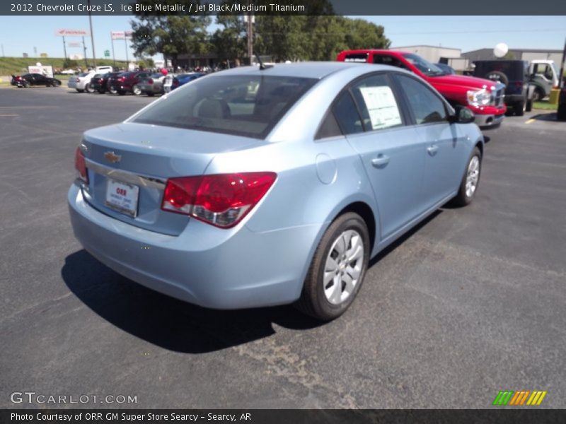 Ice Blue Metallic / Jet Black/Medium Titanium 2012 Chevrolet Cruze LS