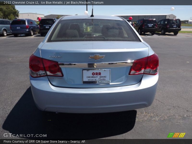 Ice Blue Metallic / Jet Black/Medium Titanium 2012 Chevrolet Cruze LS