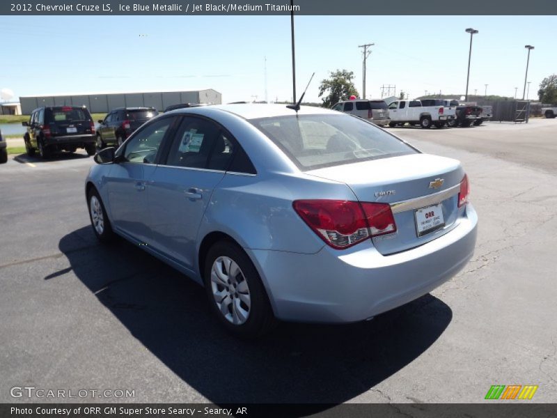Ice Blue Metallic / Jet Black/Medium Titanium 2012 Chevrolet Cruze LS