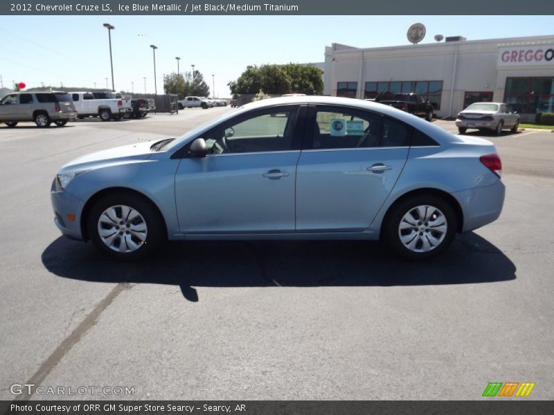 Ice Blue Metallic / Jet Black/Medium Titanium 2012 Chevrolet Cruze LS