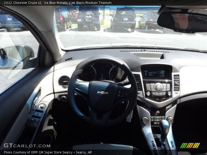 Ice Blue Metallic / Jet Black/Medium Titanium 2012 Chevrolet Cruze LS
