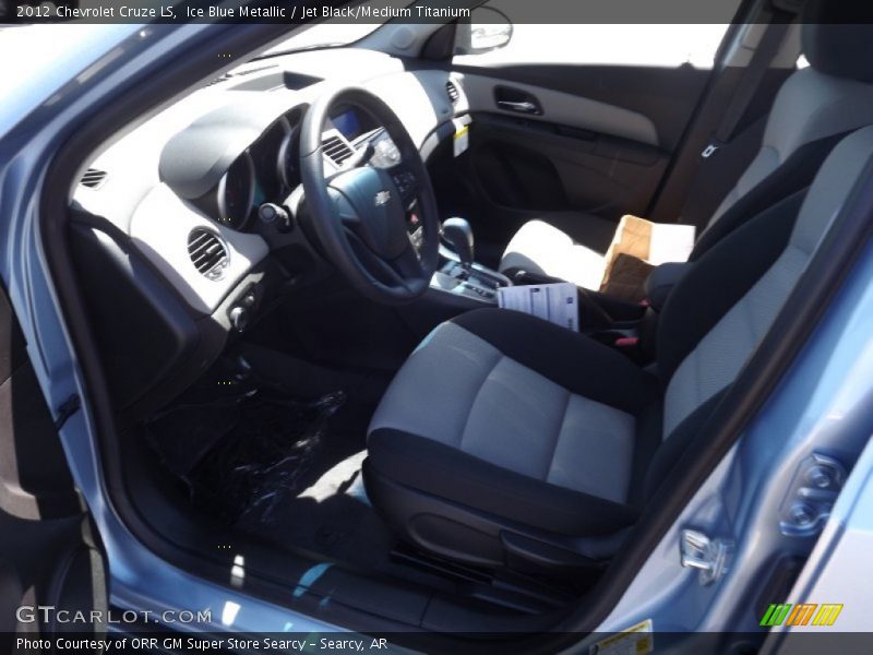 Ice Blue Metallic / Jet Black/Medium Titanium 2012 Chevrolet Cruze LS
