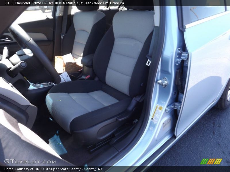 Ice Blue Metallic / Jet Black/Medium Titanium 2012 Chevrolet Cruze LS