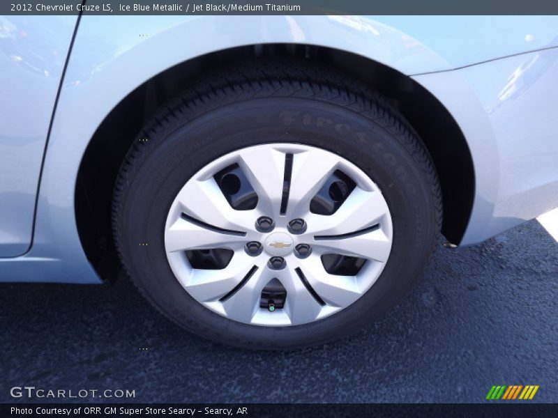 Ice Blue Metallic / Jet Black/Medium Titanium 2012 Chevrolet Cruze LS