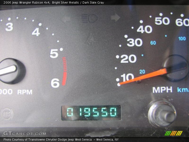 Bright Silver Metallic / Dark Slate Gray 2006 Jeep Wrangler Rubicon 4x4