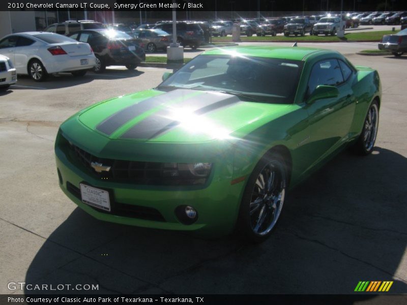 Synergy Green Metallic / Black 2010 Chevrolet Camaro LT Coupe