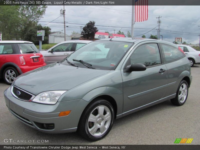Liquid Grey Metallic / Dark Flint/Light Flint 2005 Ford Focus ZX3 SES Coupe
