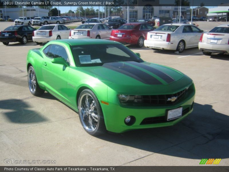 Synergy Green Metallic / Black 2010 Chevrolet Camaro LT Coupe