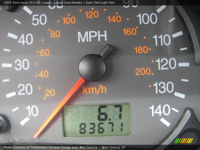 Liquid Grey Metallic / Dark Flint/Light Flint 2005 Ford Focus ZX3 SES Coupe