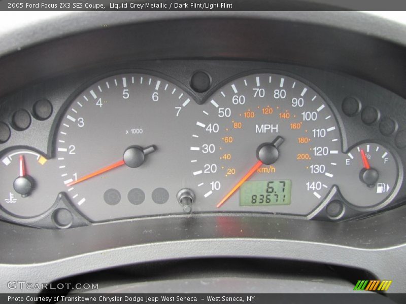 Liquid Grey Metallic / Dark Flint/Light Flint 2005 Ford Focus ZX3 SES Coupe