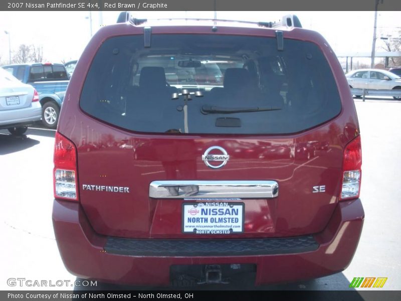 Red Brawn / Graphite 2007 Nissan Pathfinder SE 4x4