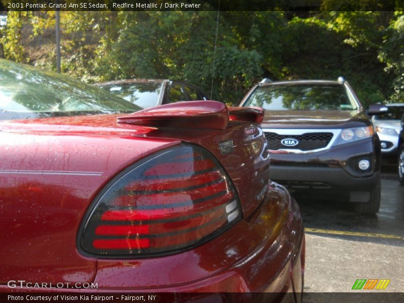 Redfire Metallic / Dark Pewter 2001 Pontiac Grand Am SE Sedan