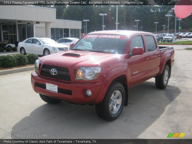 Barcelona Red Metallic / Graphite Gray 2011 Toyota Tacoma V6 TRD Sport PreRunner Double Cab