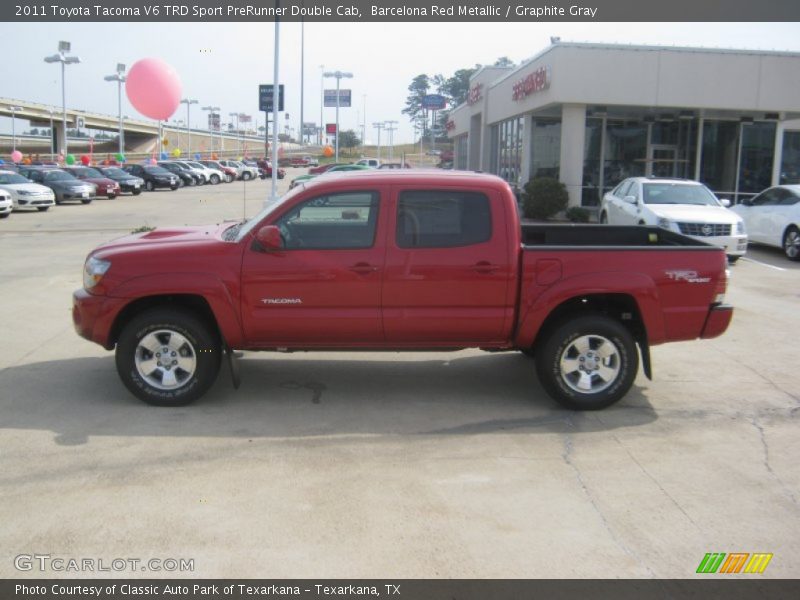 Barcelona Red Metallic / Graphite Gray 2011 Toyota Tacoma V6 TRD Sport PreRunner Double Cab