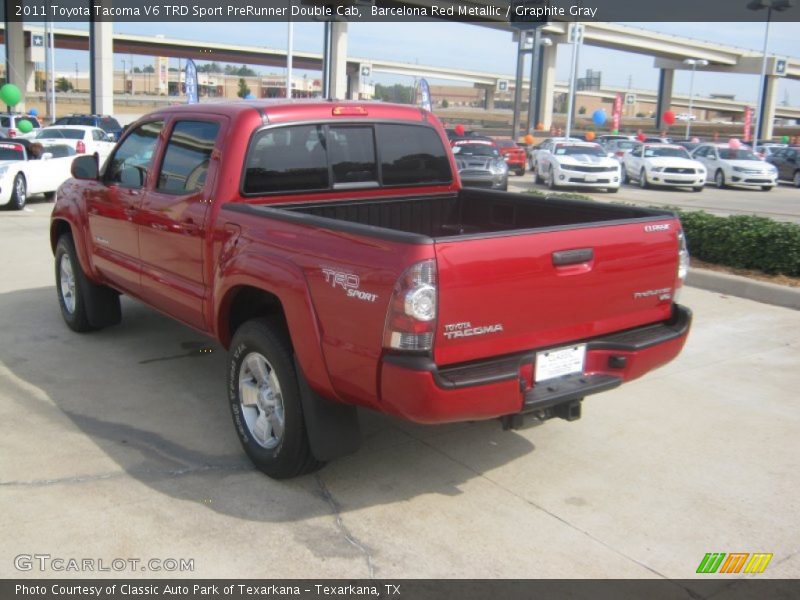 Barcelona Red Metallic / Graphite Gray 2011 Toyota Tacoma V6 TRD Sport PreRunner Double Cab