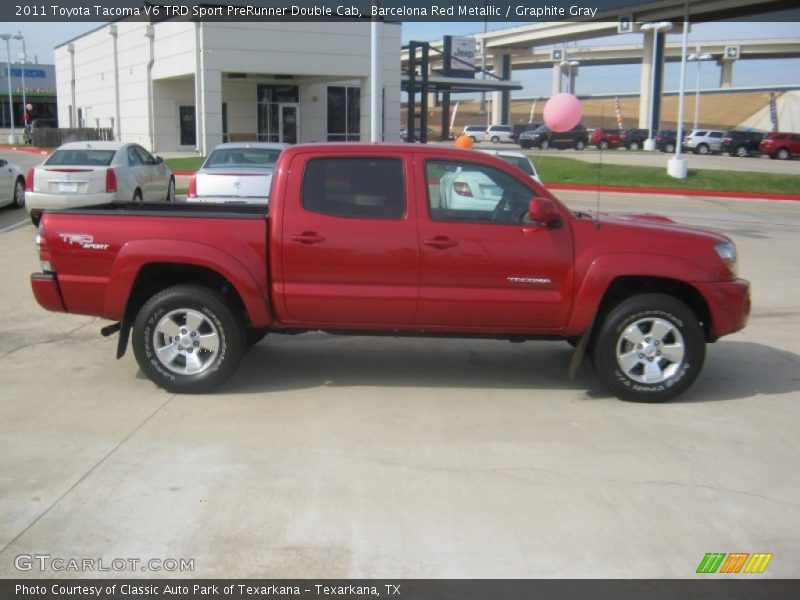 Barcelona Red Metallic / Graphite Gray 2011 Toyota Tacoma V6 TRD Sport PreRunner Double Cab