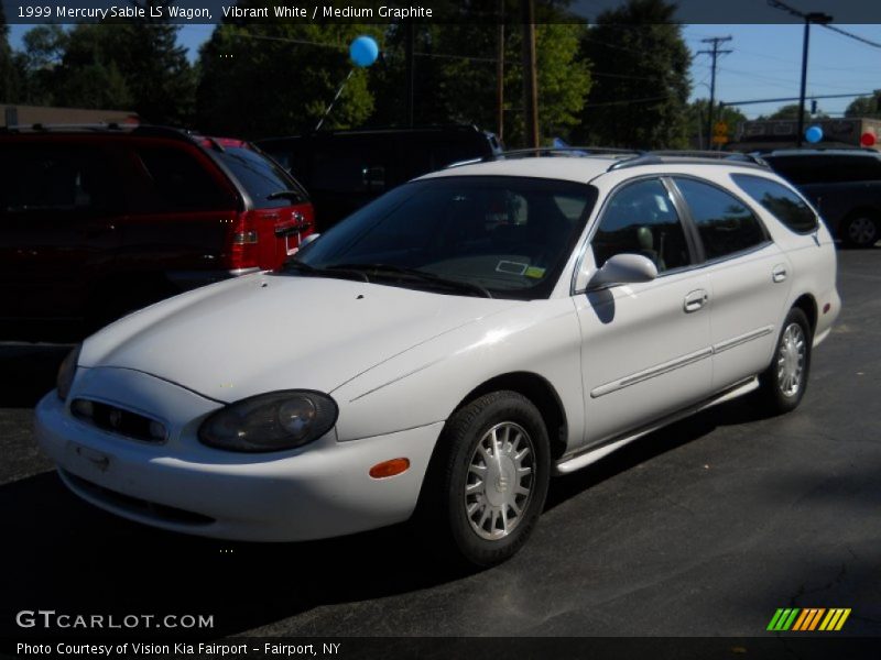 Vibrant White / Medium Graphite 1999 Mercury Sable LS Wagon
