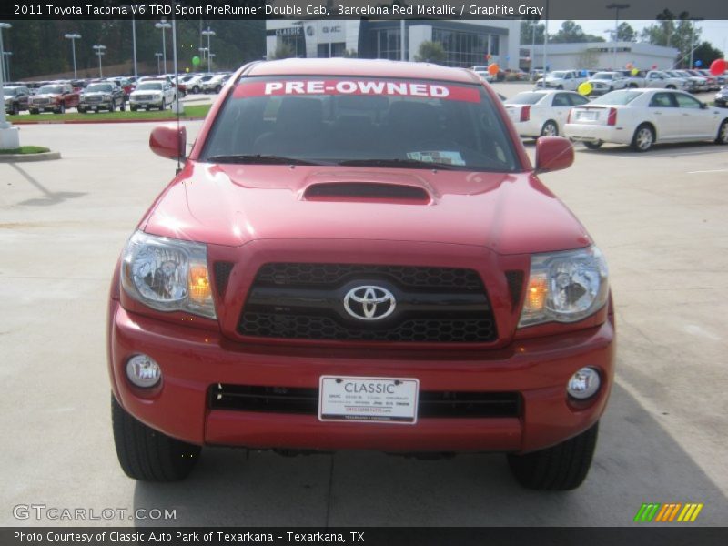 Barcelona Red Metallic / Graphite Gray 2011 Toyota Tacoma V6 TRD Sport PreRunner Double Cab